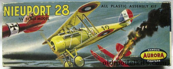 Aurora 1/48 Nieuport 28, 108-79 plastic model kit